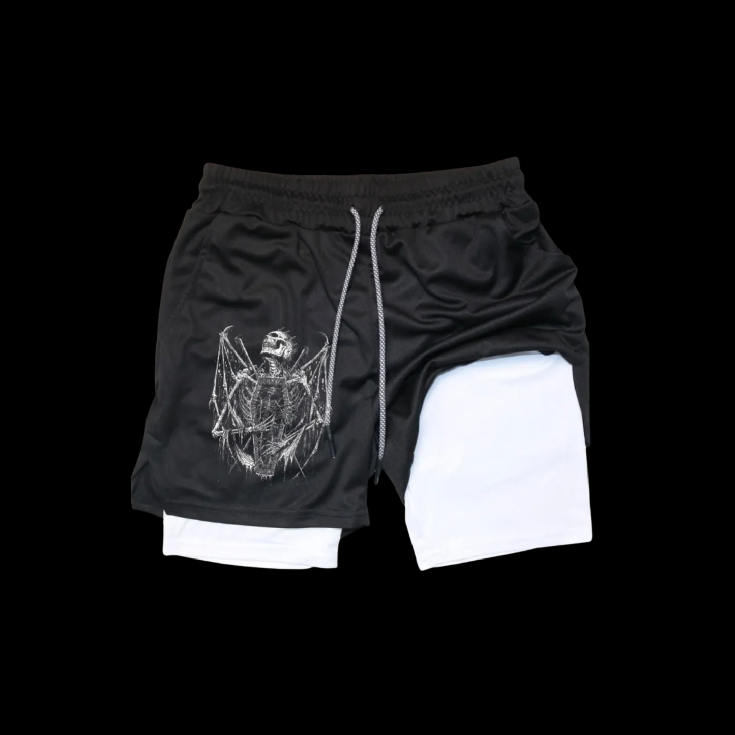 Ruins "Memento Mori" 2-in-1 Performance Shorts