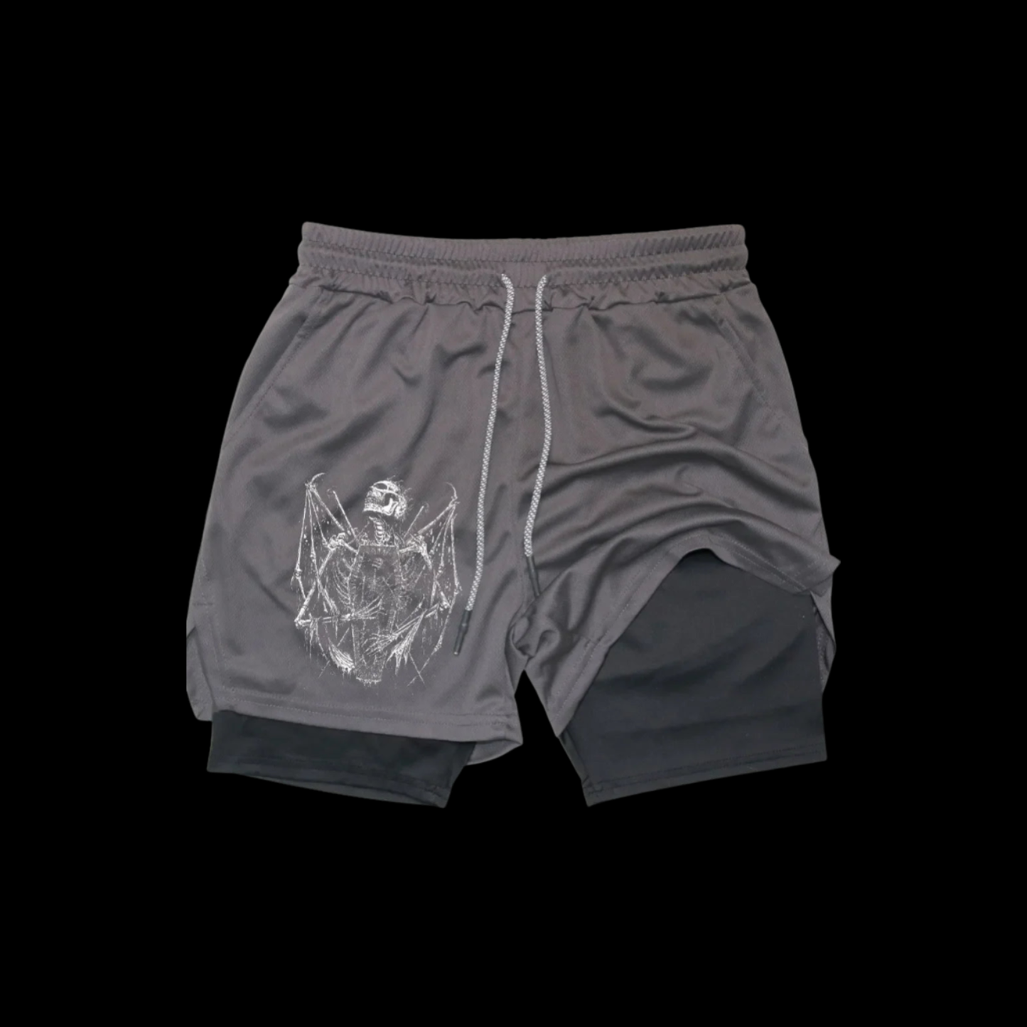 Ruins "Memento Mori" 2-in-1 Performance Shorts